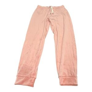 J.Crew Factory Pink Velour Jogger Pants Size S Relaxed Fit